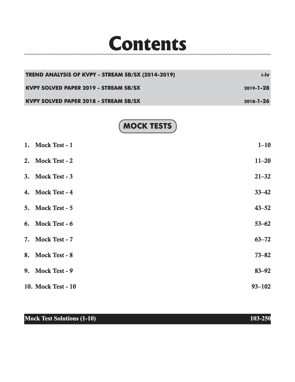 Download KVPY SB/ SX Class 12 Super 10 Mock Tests PDF Online 2021