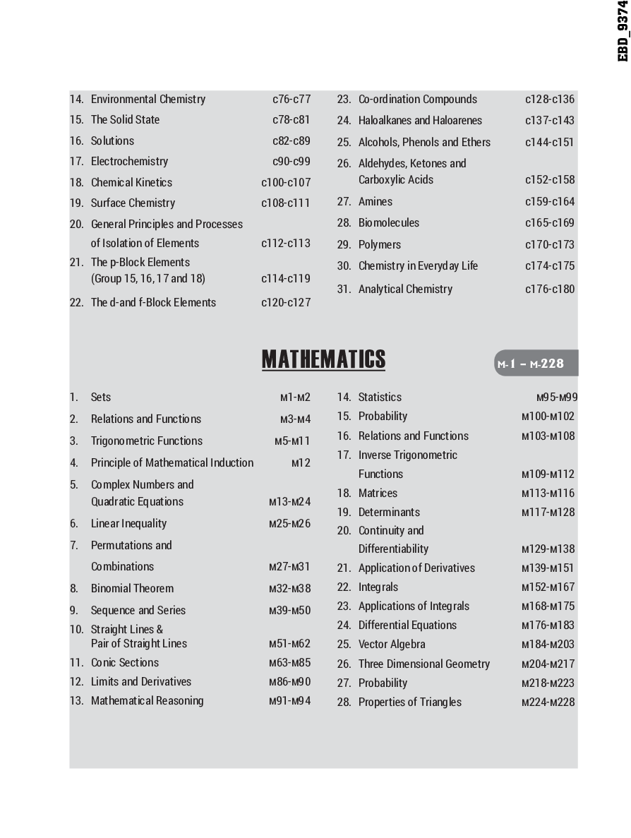 19 Years JEE MAIN Chapter-Wise Solved Papers (2002 - 20) 12th Edition - Page 5