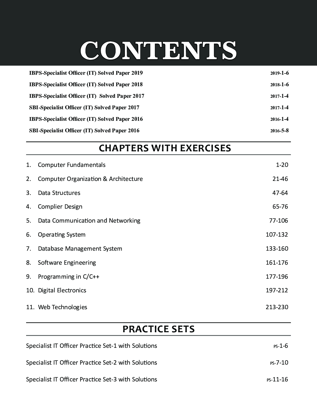 Professional Knowledge For IBPS & SBI Specialist IT Officer Exams With 15 Practice Sets 5th Edition - Page 4
