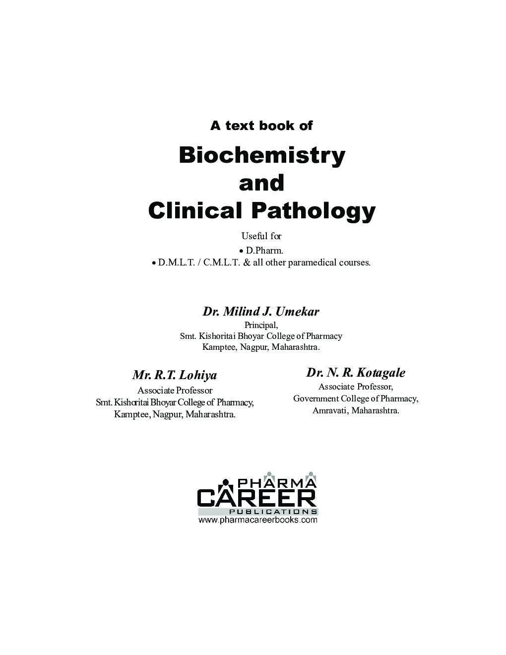 A Textbook Of Biochemistry & Clinical Pathology  - Page 2