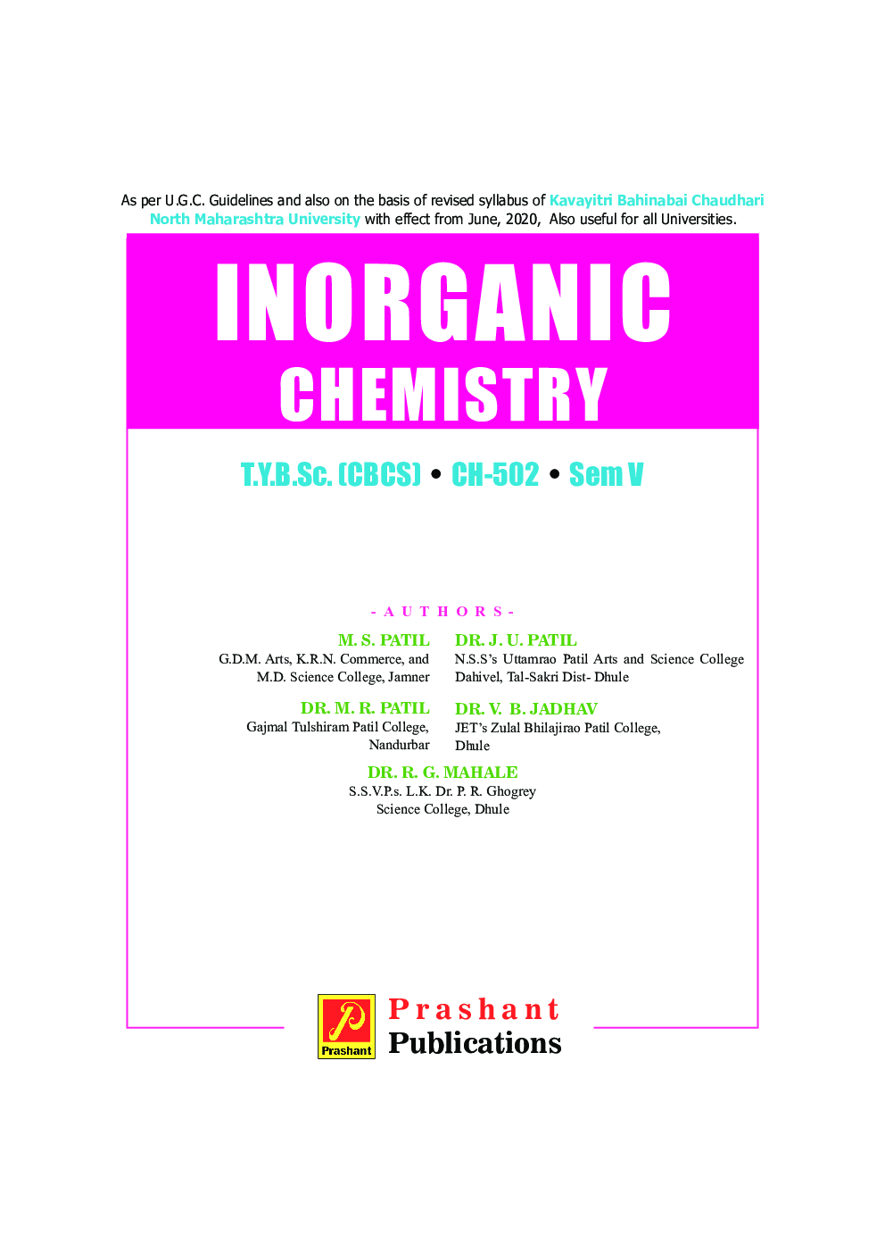 Inorganic Chemistry (KBCNMU) - Page 2