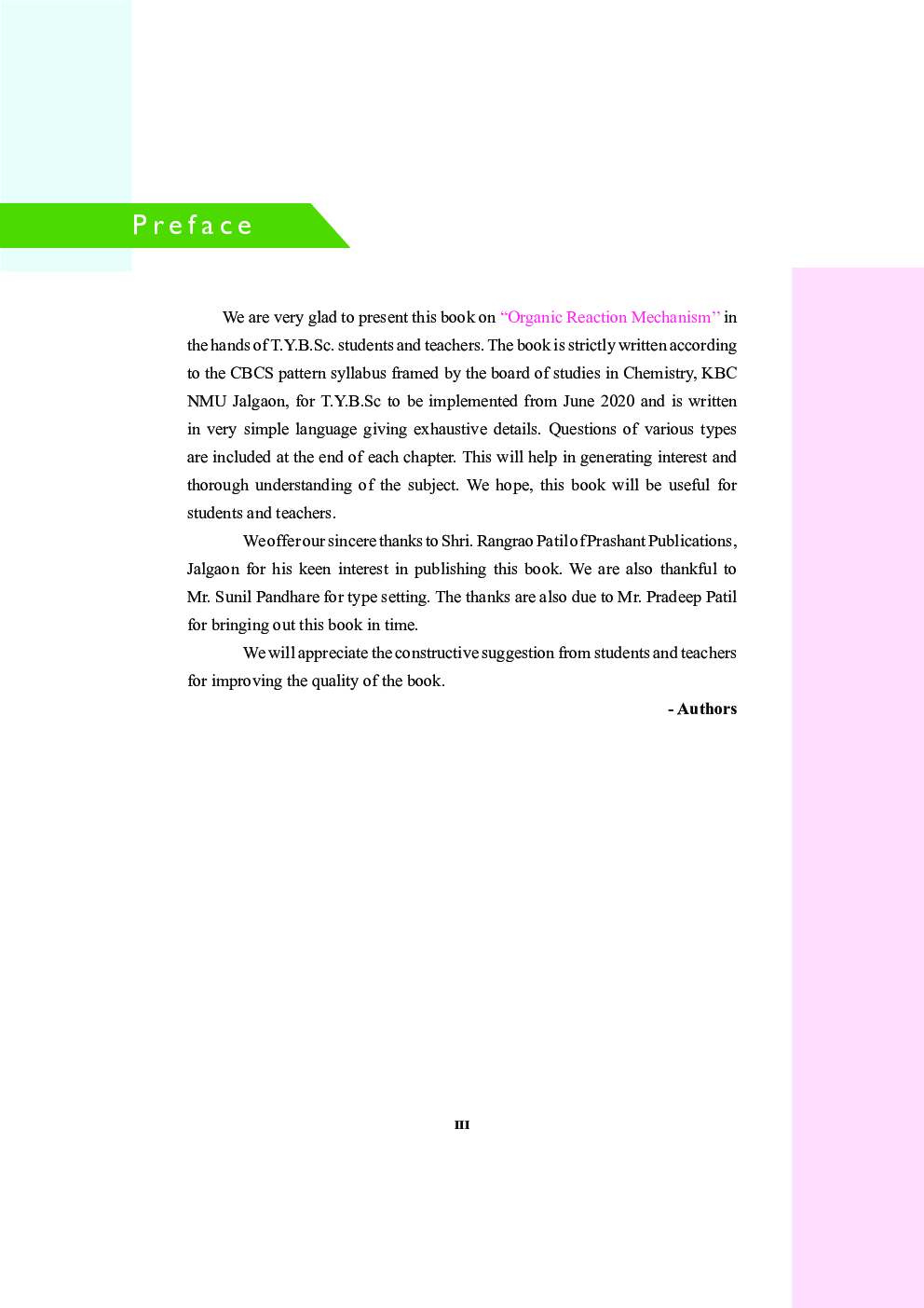 Organic Reaction Mechanism (KBCNMU) - Page 4