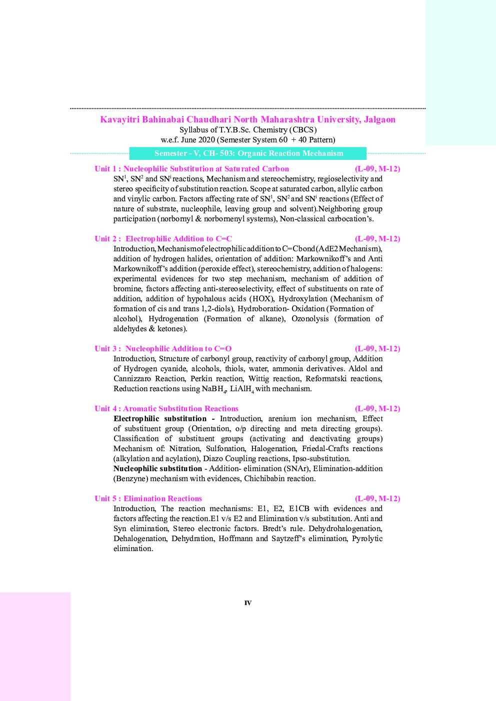 Organic Reaction Mechanism (KBCNMU) - Page 5