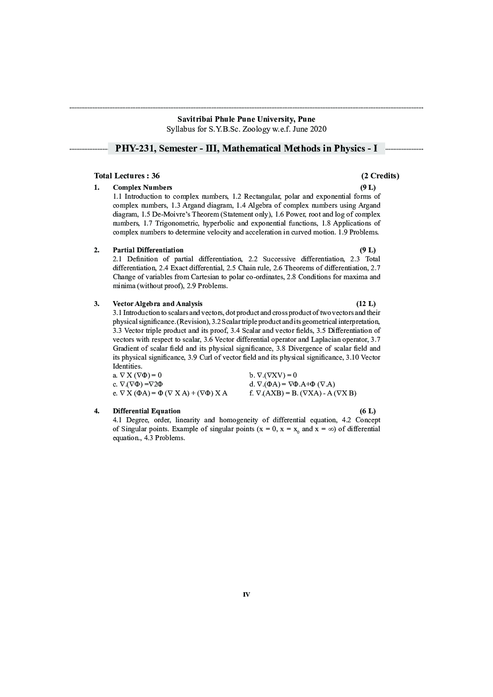 Mathematical Methods in Physics - I (SPPU) - Page 5
