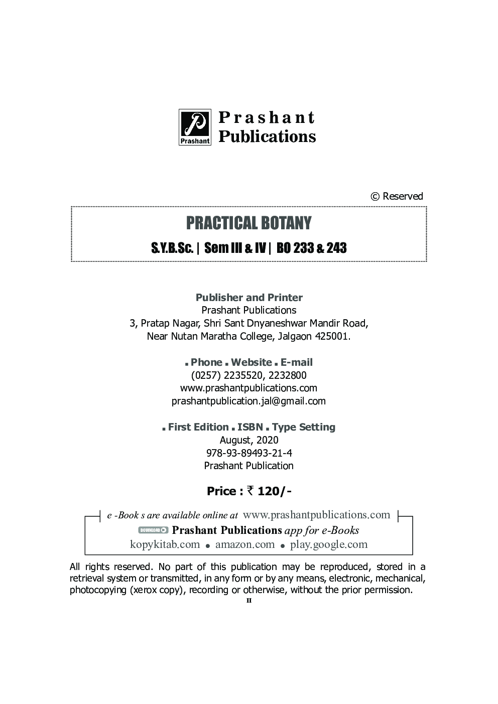 Practical Botany (SPPU) - Page 3