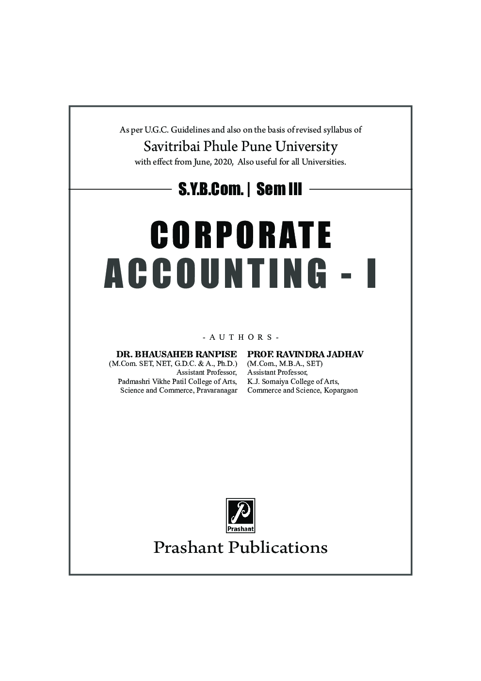Corporate Accounting -I - Page 2