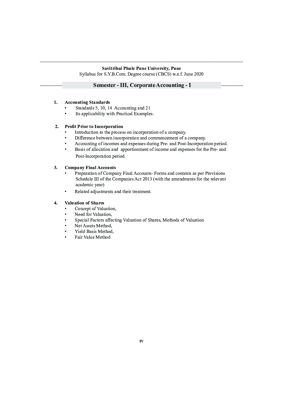 Corporate Accounting -I - Page 5