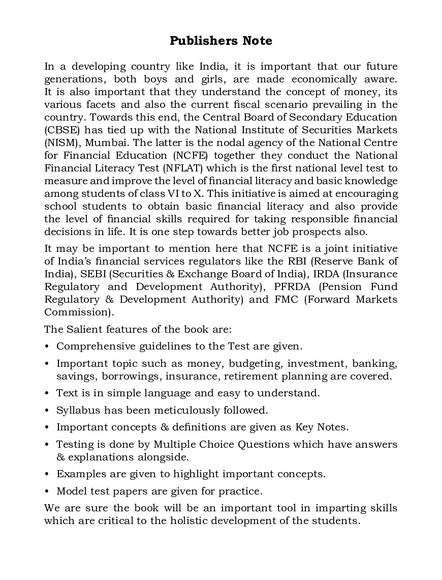 NFLAT National  Financial Literacy Assessment Test (Junior Test)  - Page 4