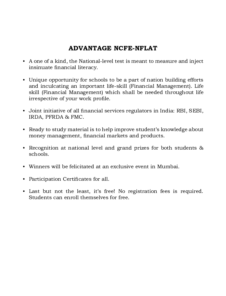 NFLAT National  Financial Literacy Assessment Test (Junior Test)  - Page 5