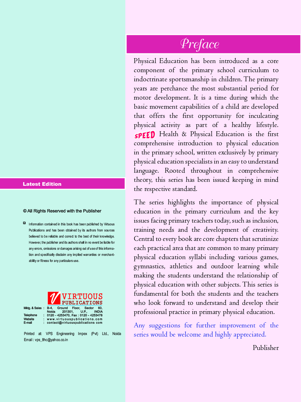 Speed Health and Physical Education For Class 3 - Page 3