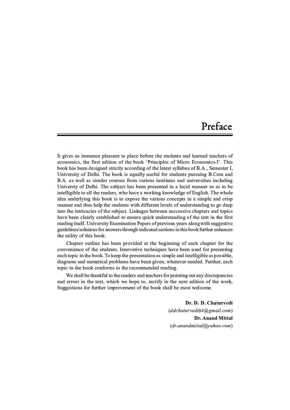 Principles Of Micro Economics -I - Page 4