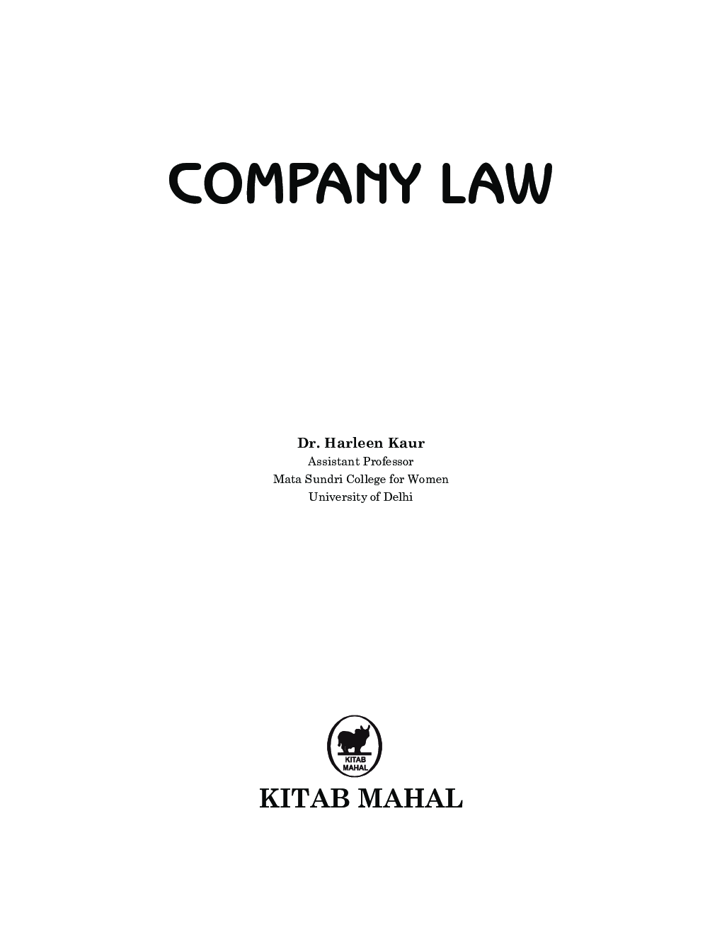 Company Law– For Delhi University  B.com Program CBCS 3rd Sem. - Page 2