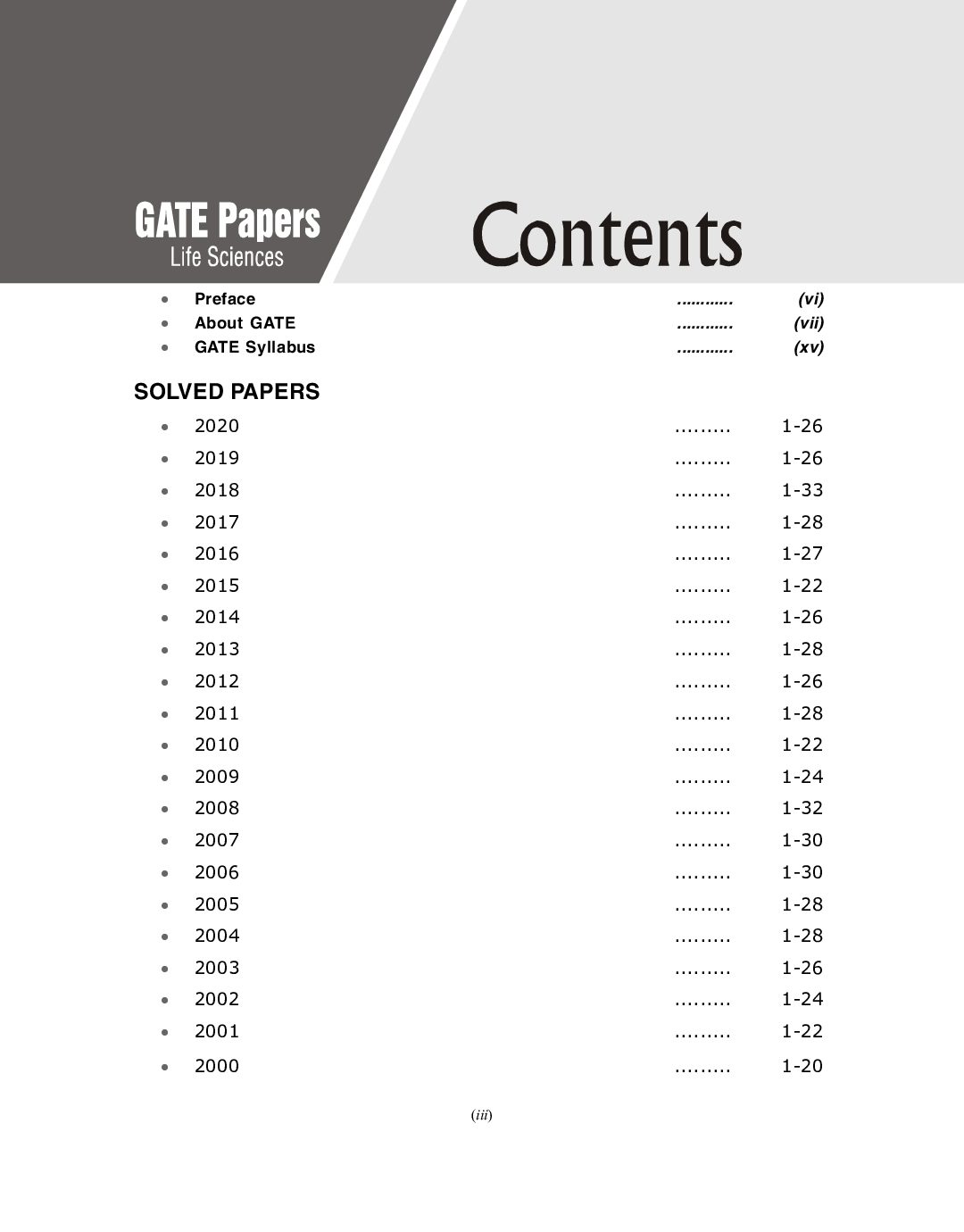 GATE 2021 - Life sciences - Solved Papers 2000-2020 - Page 4