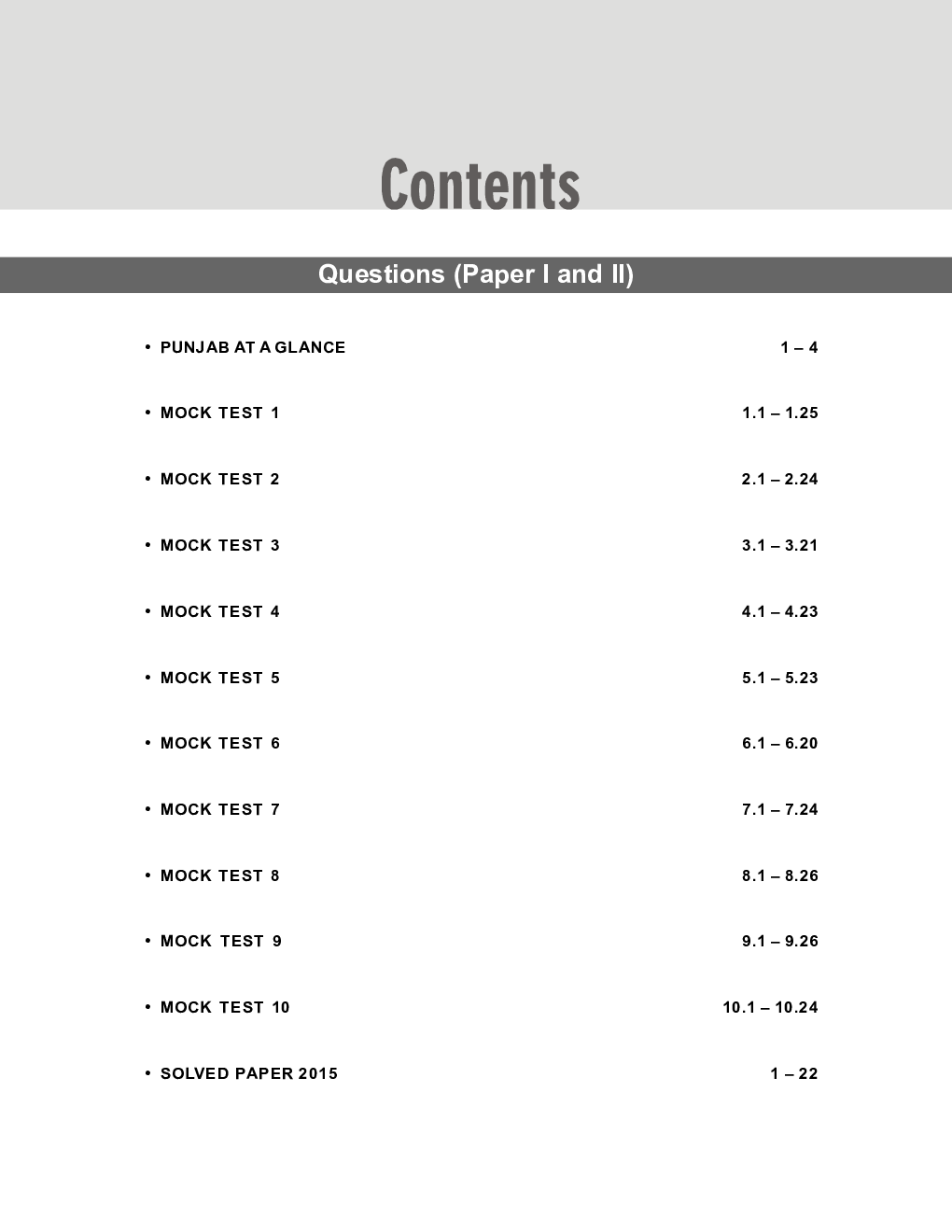 Booster Test Series - Punjab PCS Paper I & II - 10 Mock Tests (Questions, Answers & Explanations) - Page 4