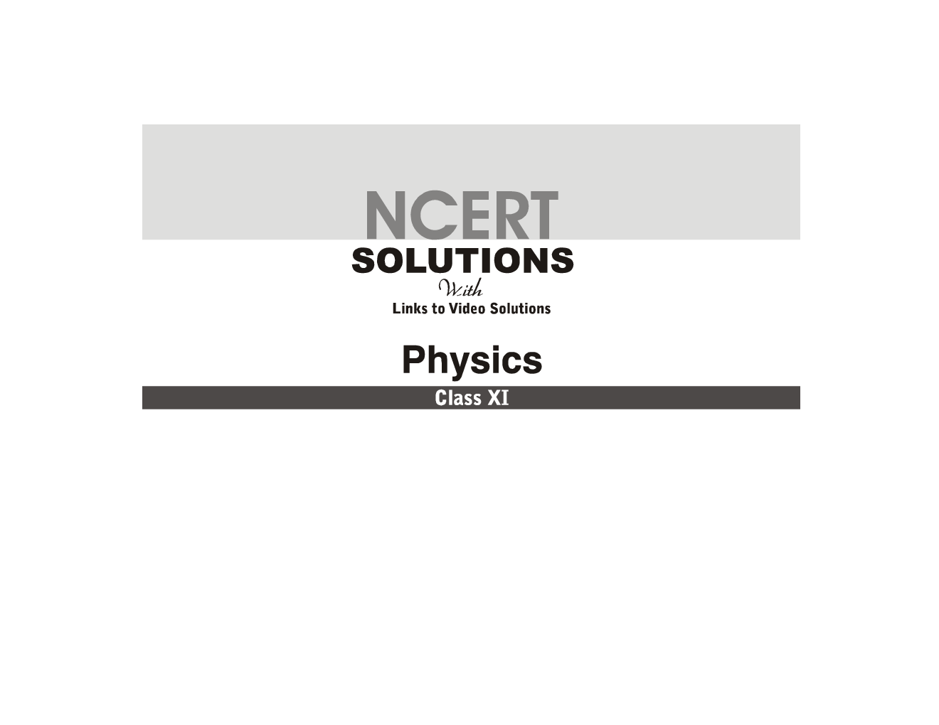 NCERT Solutions Physics Class XI - Page 2