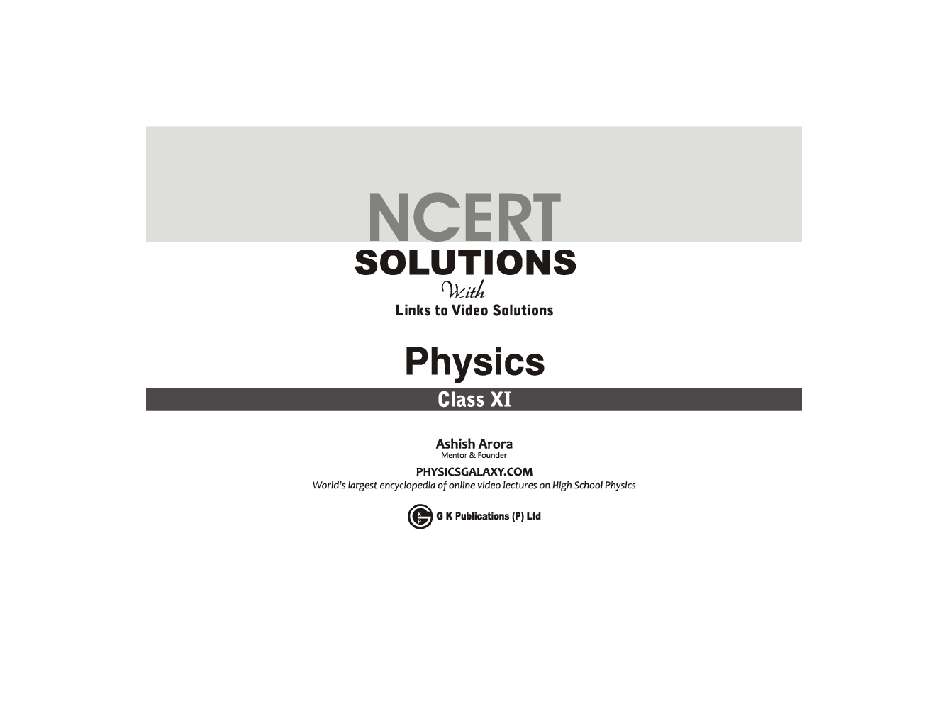 NCERT Solutions Physics Class XI - Page 4