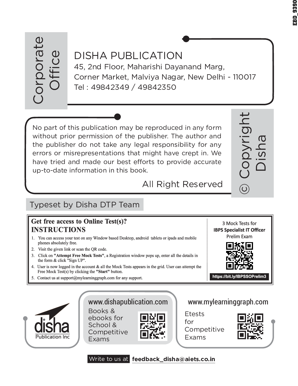 Guide To IBPS & SBI Specialist IT Officer Scale I Exam With 3 Online Practice Sets - 7th Edition - Page 3