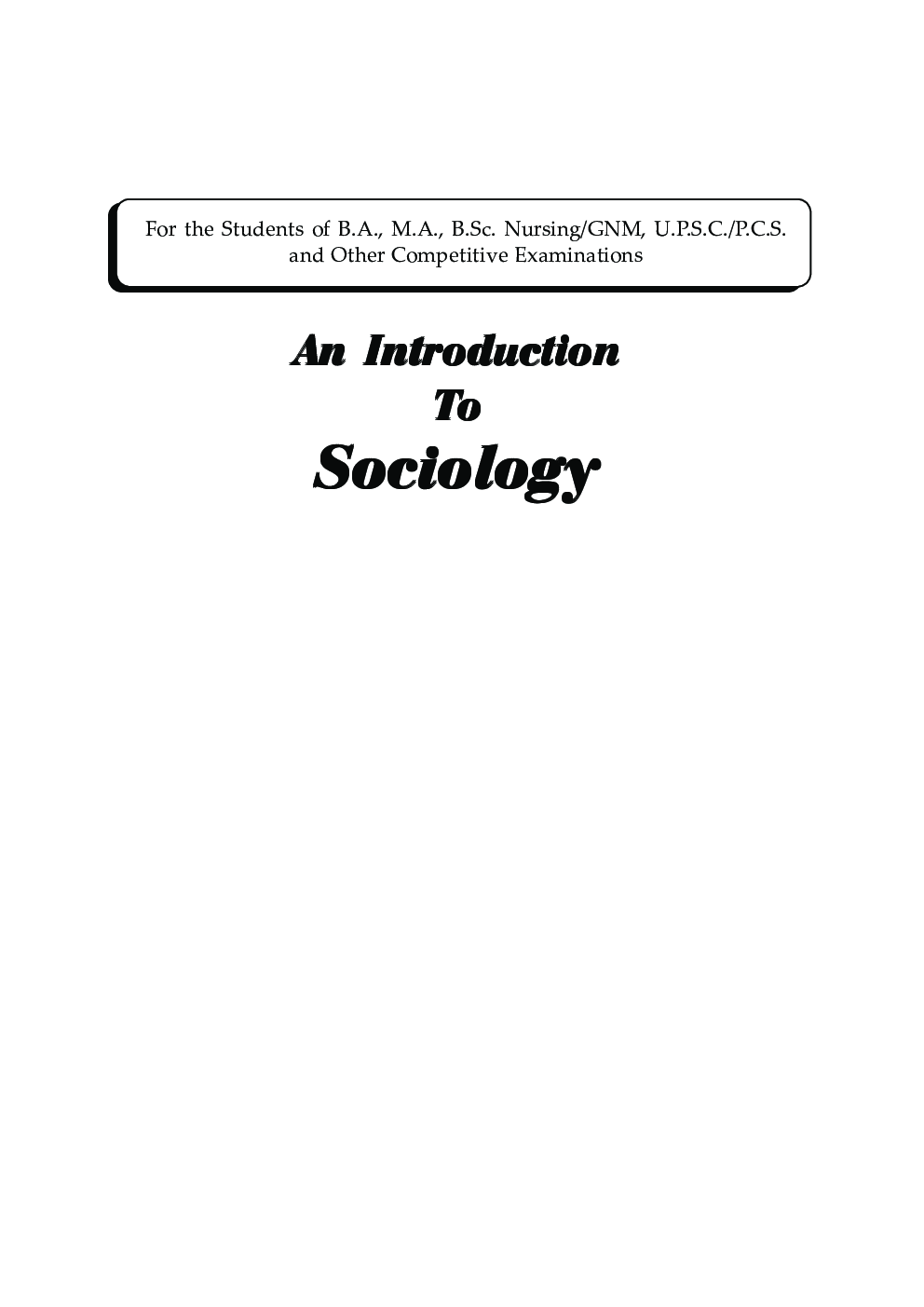 An Introduction To Sociology - Page 2