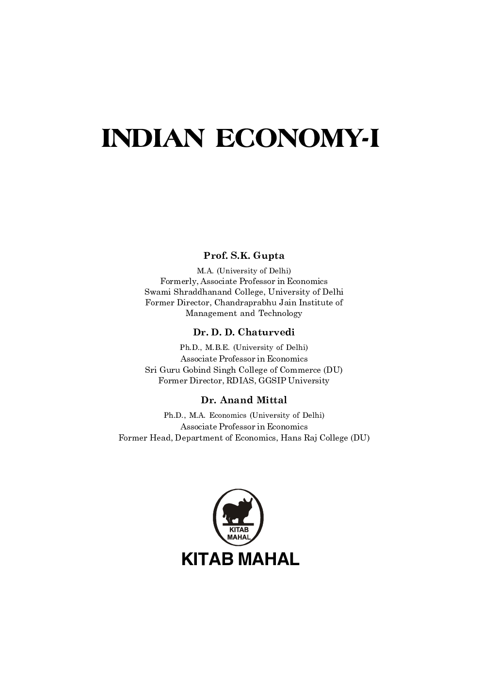 Indian Economy -I - Page 3