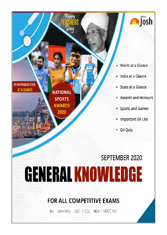 General Knowledge September 2020 E-Book - Page 1