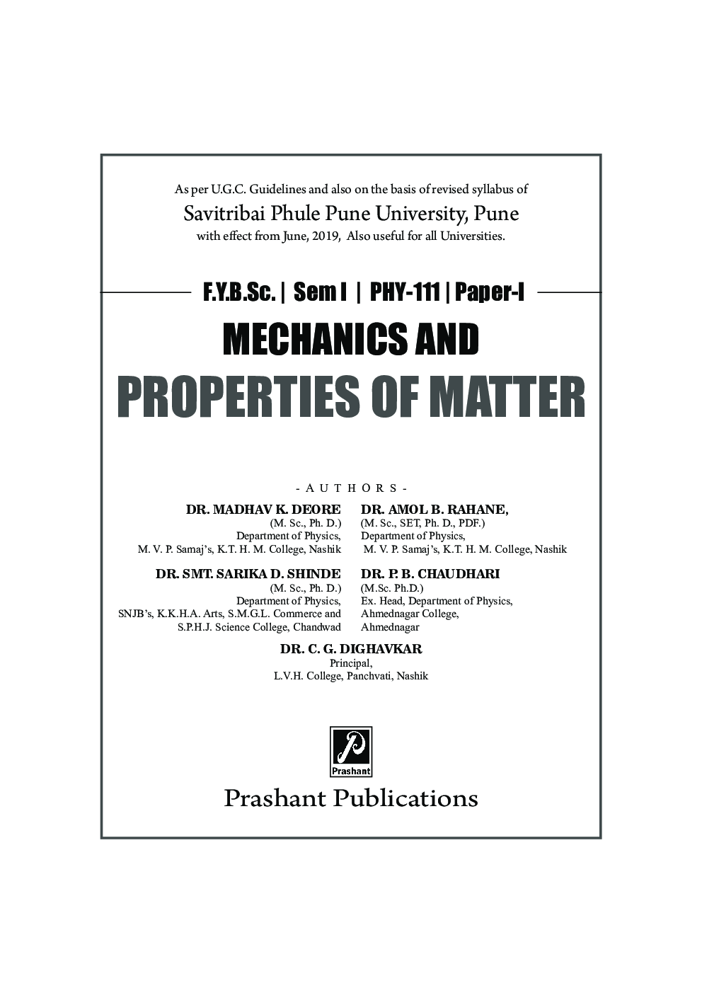 Mechanics And Properties Of Matter  (SPPU) - Page 2