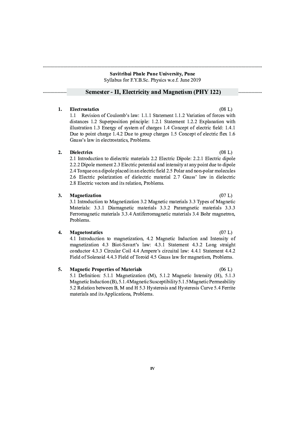 Electricity And Magnetism (SPPU) - Page 5
