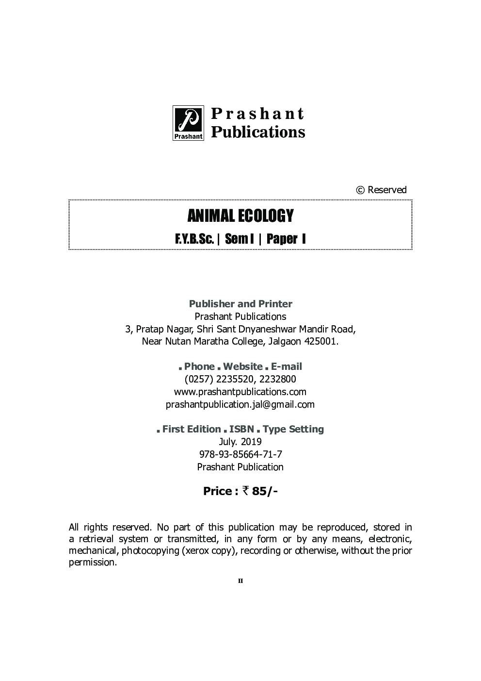 Animal Ecology  (SPPU) - Page 3