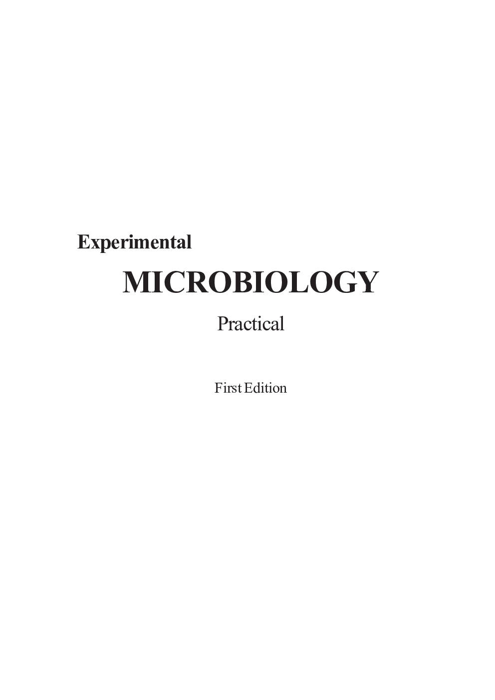 Experimental Microbiology (Practical) - Page 2