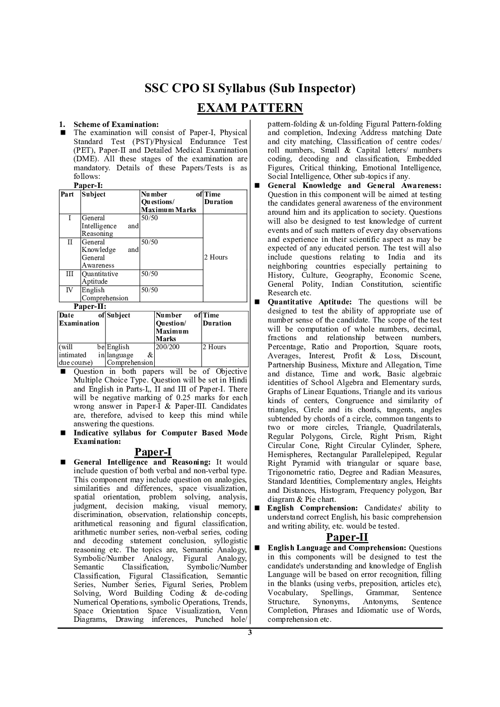 SSC CPO SI सॉल्वड पेपर्स - Page 4
