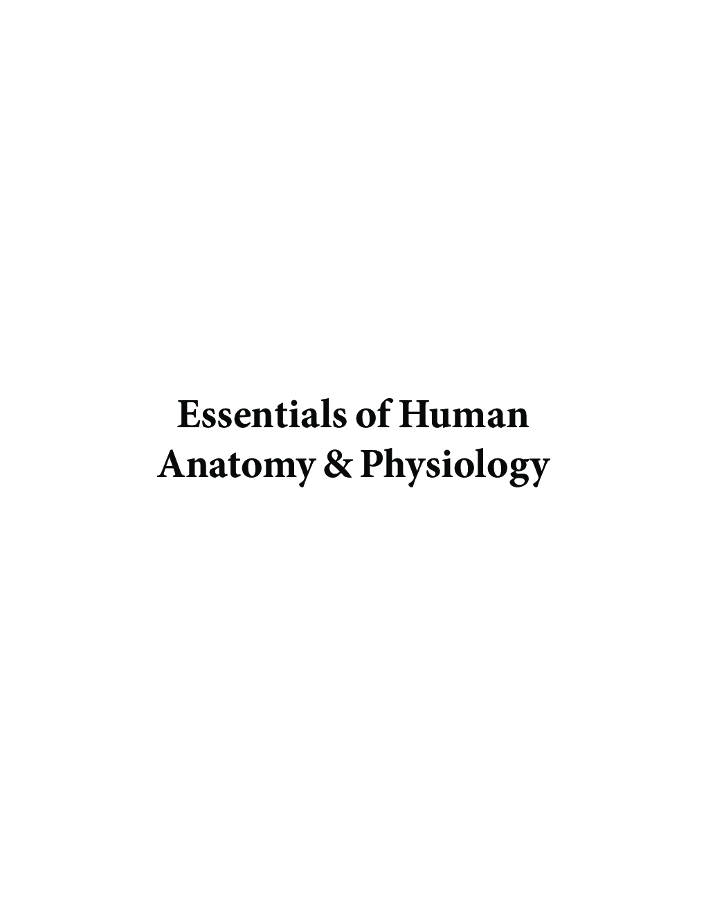 Essentials Of Human Anatomy & Physiology - Page 2