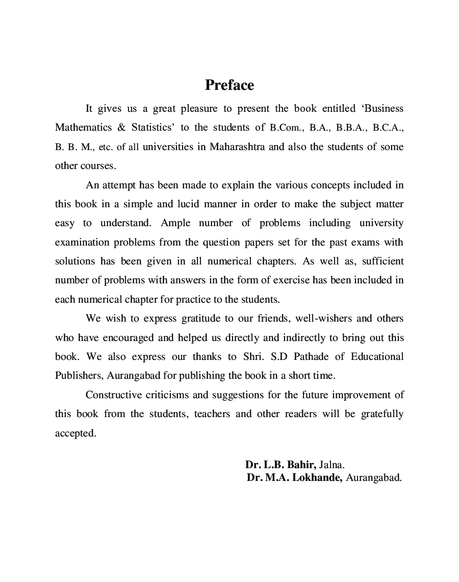 Business Mathematics & Statistics  - Page 5