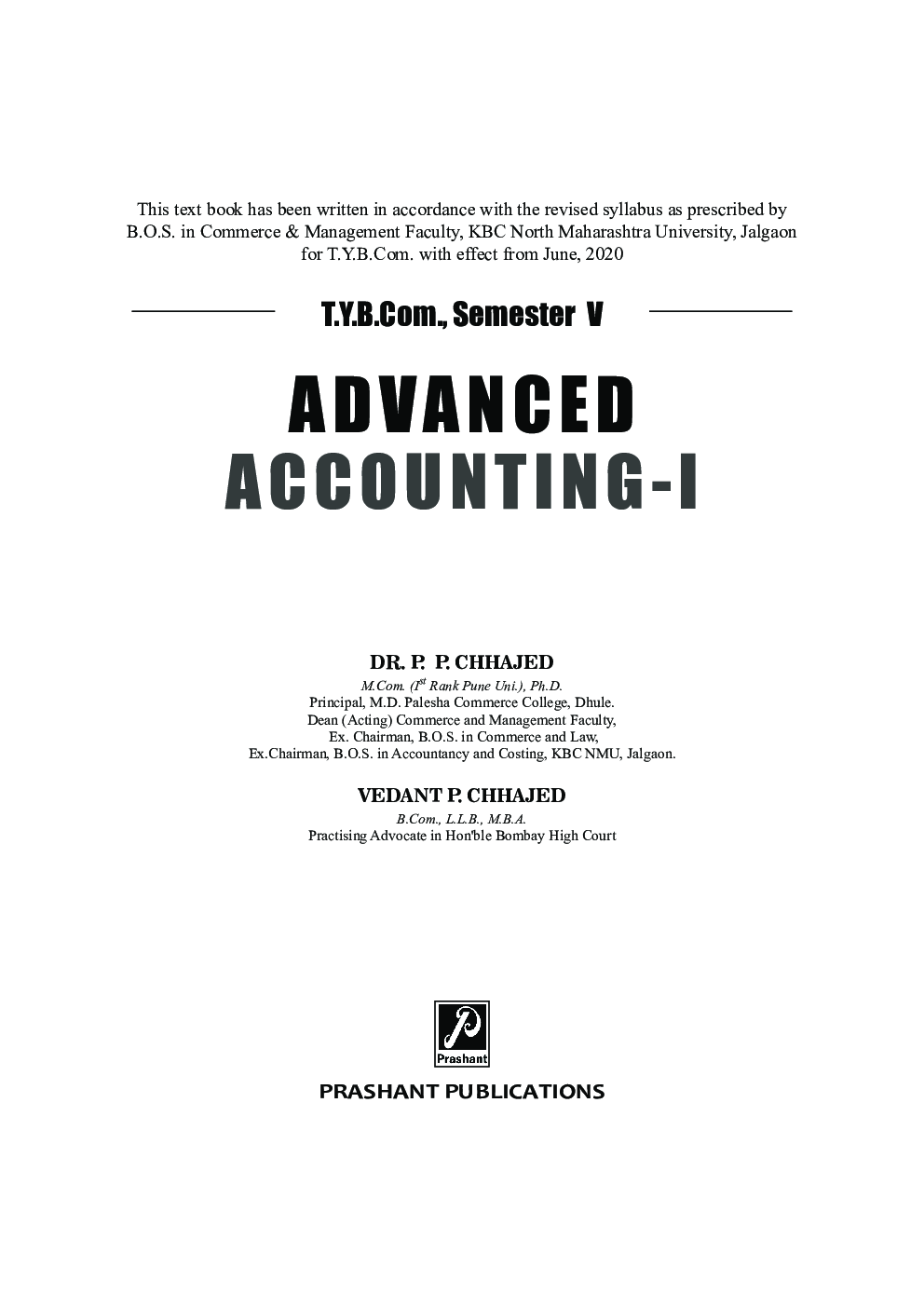 Advanced Accountancy - I (Sem V) KBCNMU - Page 2