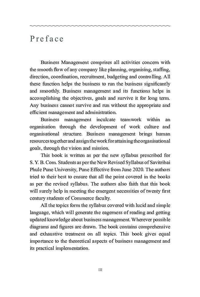 Business Management - I (Sem. III) (SPPU) - Page 4