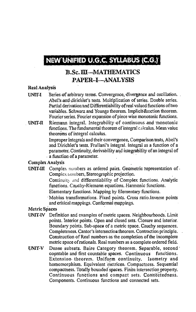 विश्लेषण बी. एस. सी. तृतीय वर्ष  - Page 5