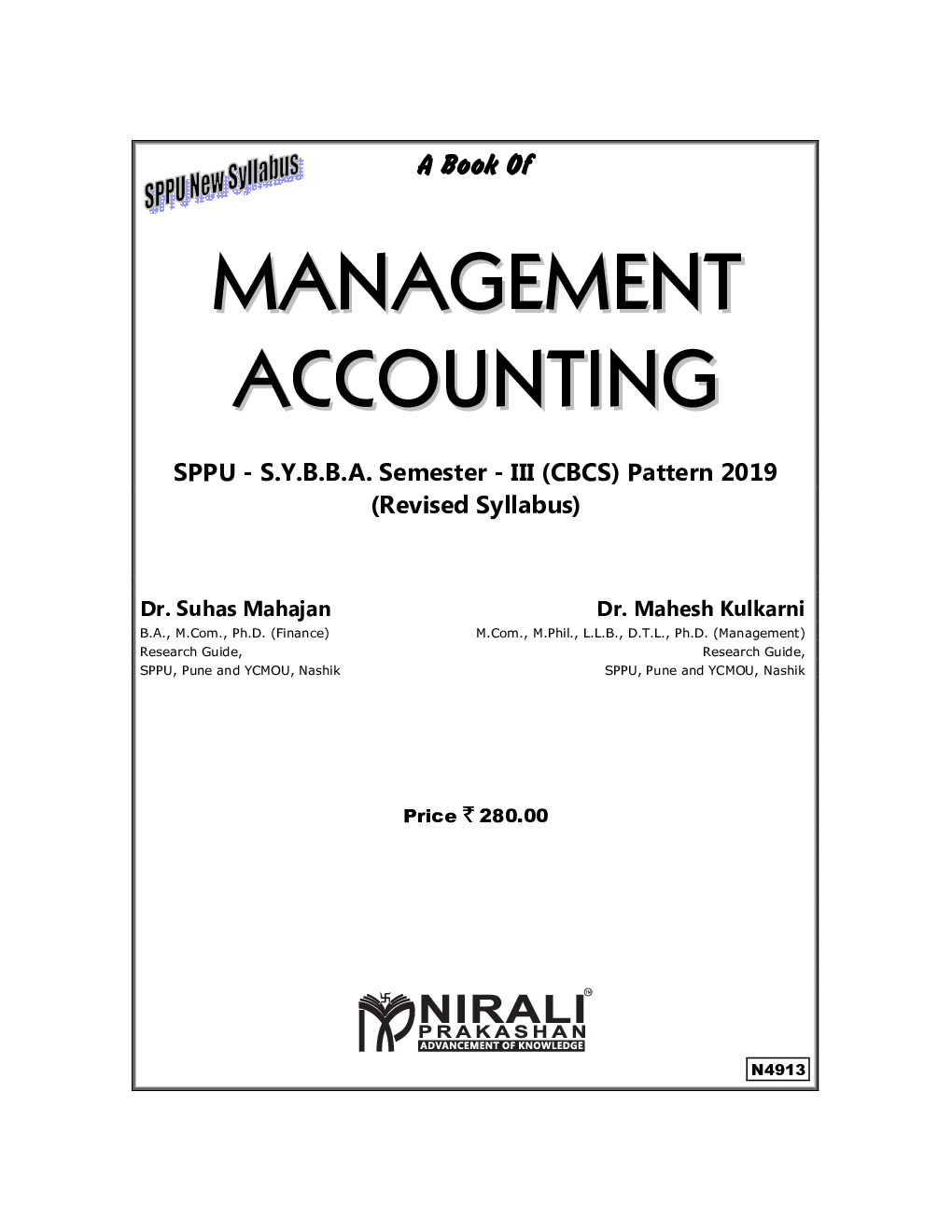 Management Accounting (SYBBA - Sem. - III) - Page 2