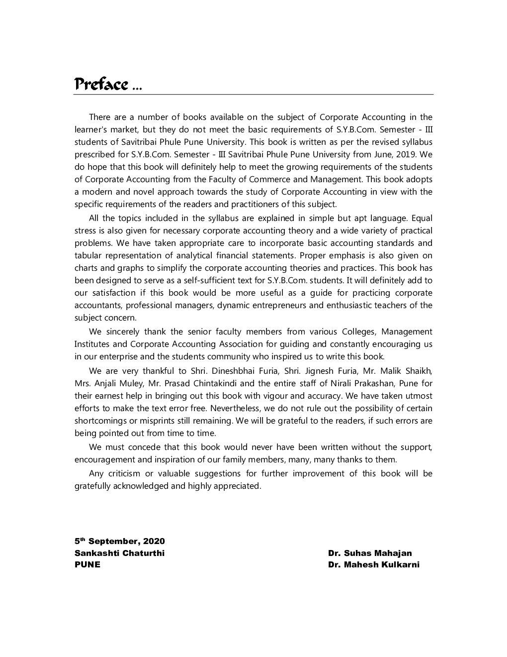 Corporate Accounting - I (Sem. - III) - Page 4