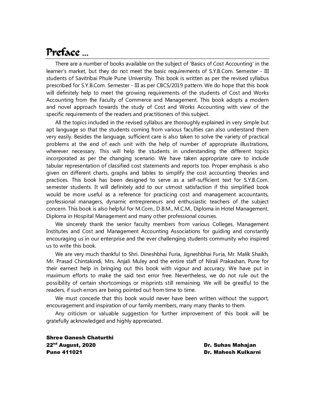 Basics Of Cost Accounting (Sem. - III) - Page 4