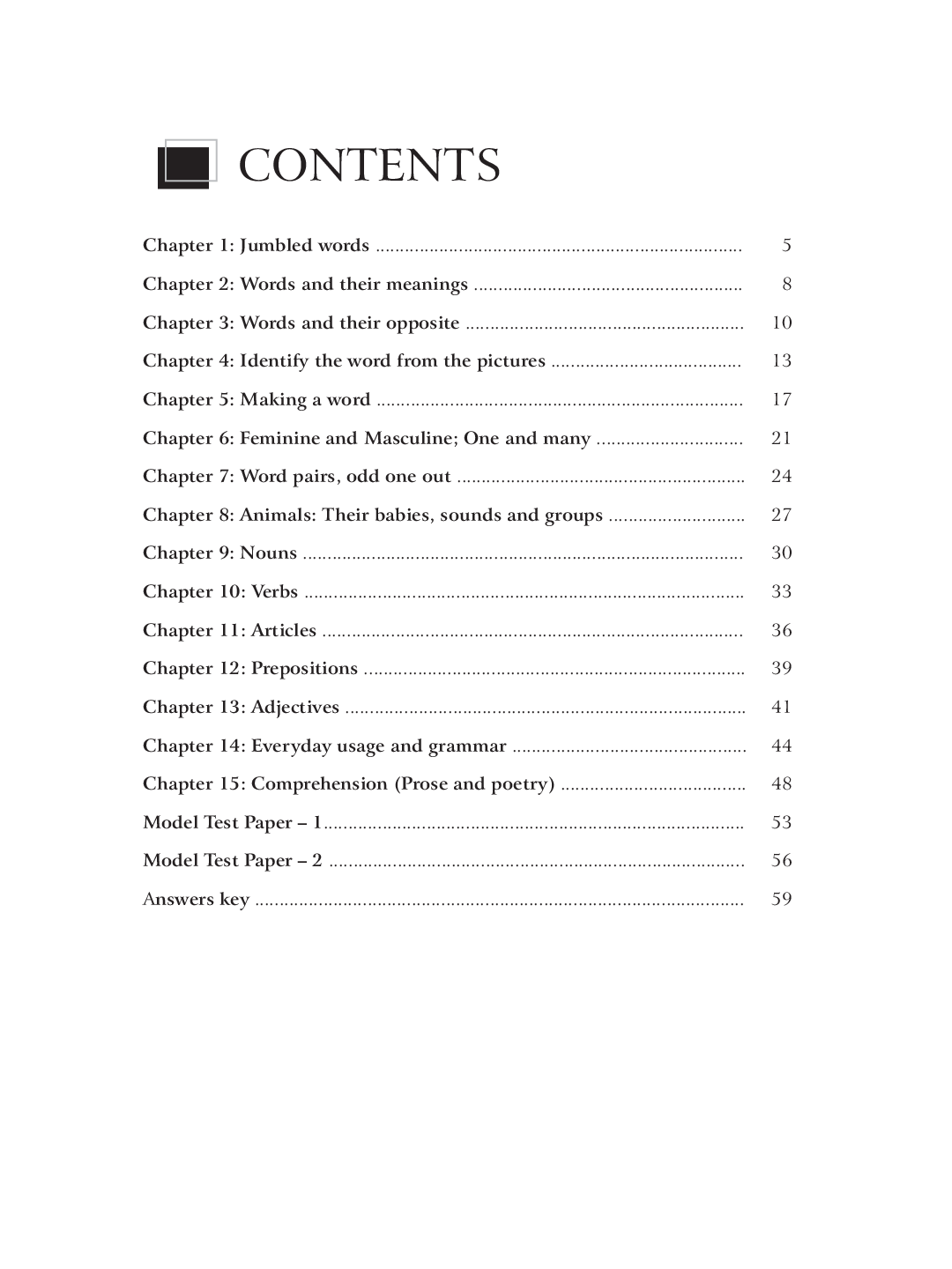 SBB English Olympiad Workbook - Class 1 - Page 5
