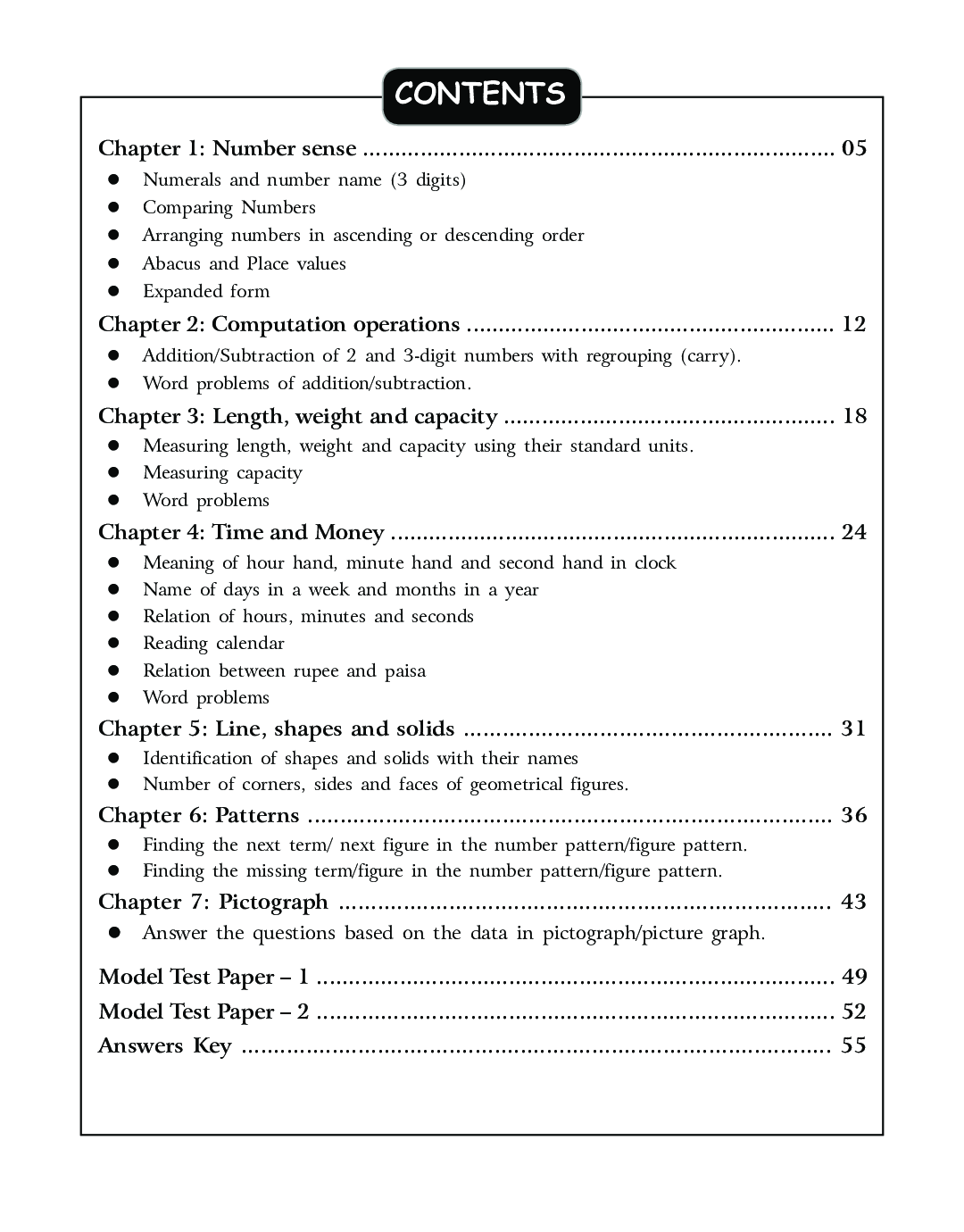 SBB Maths Olympiad Workbook - Class 2 - Page 5