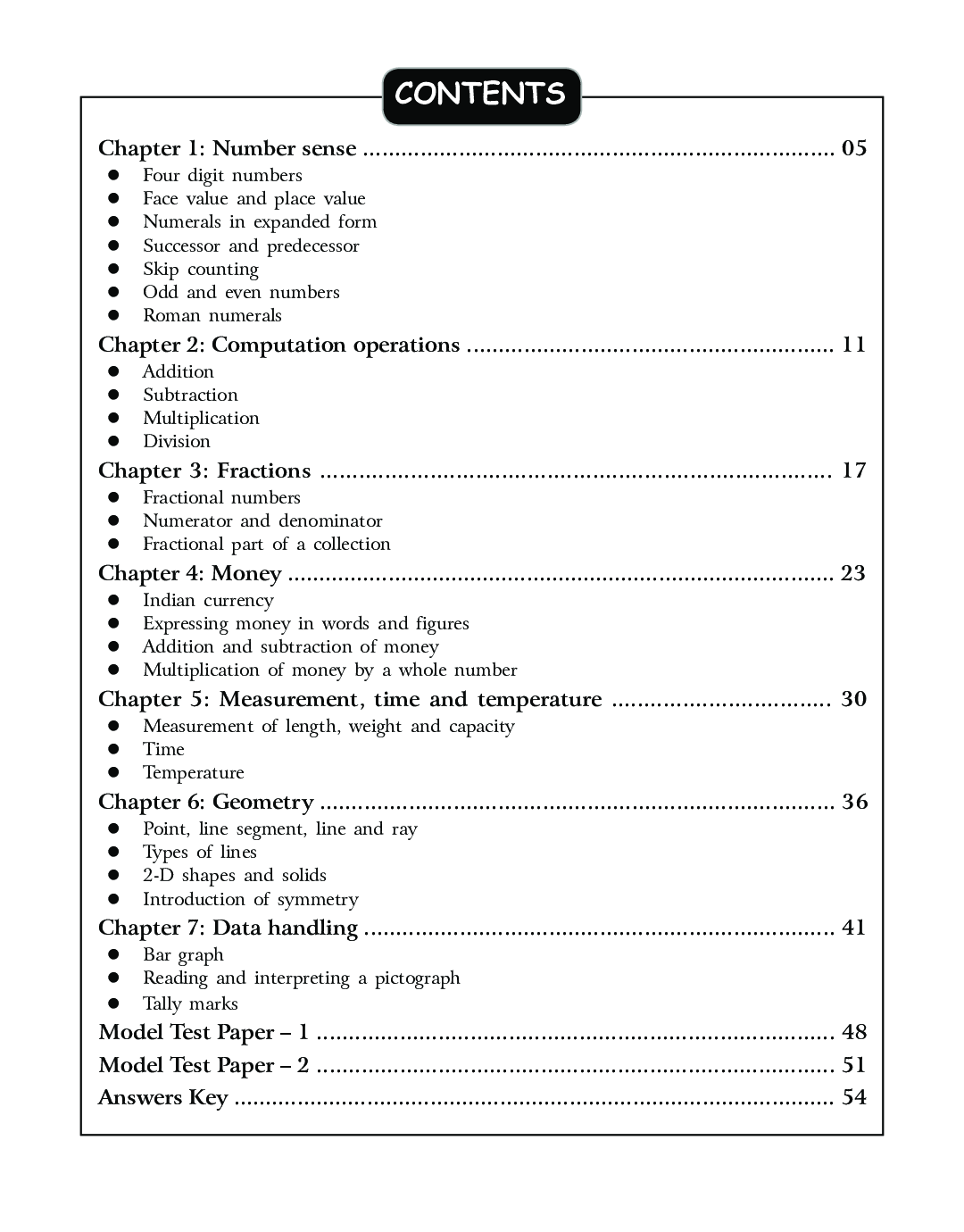 SBB Maths Olympiad Workbook - Class 3 - Page 5