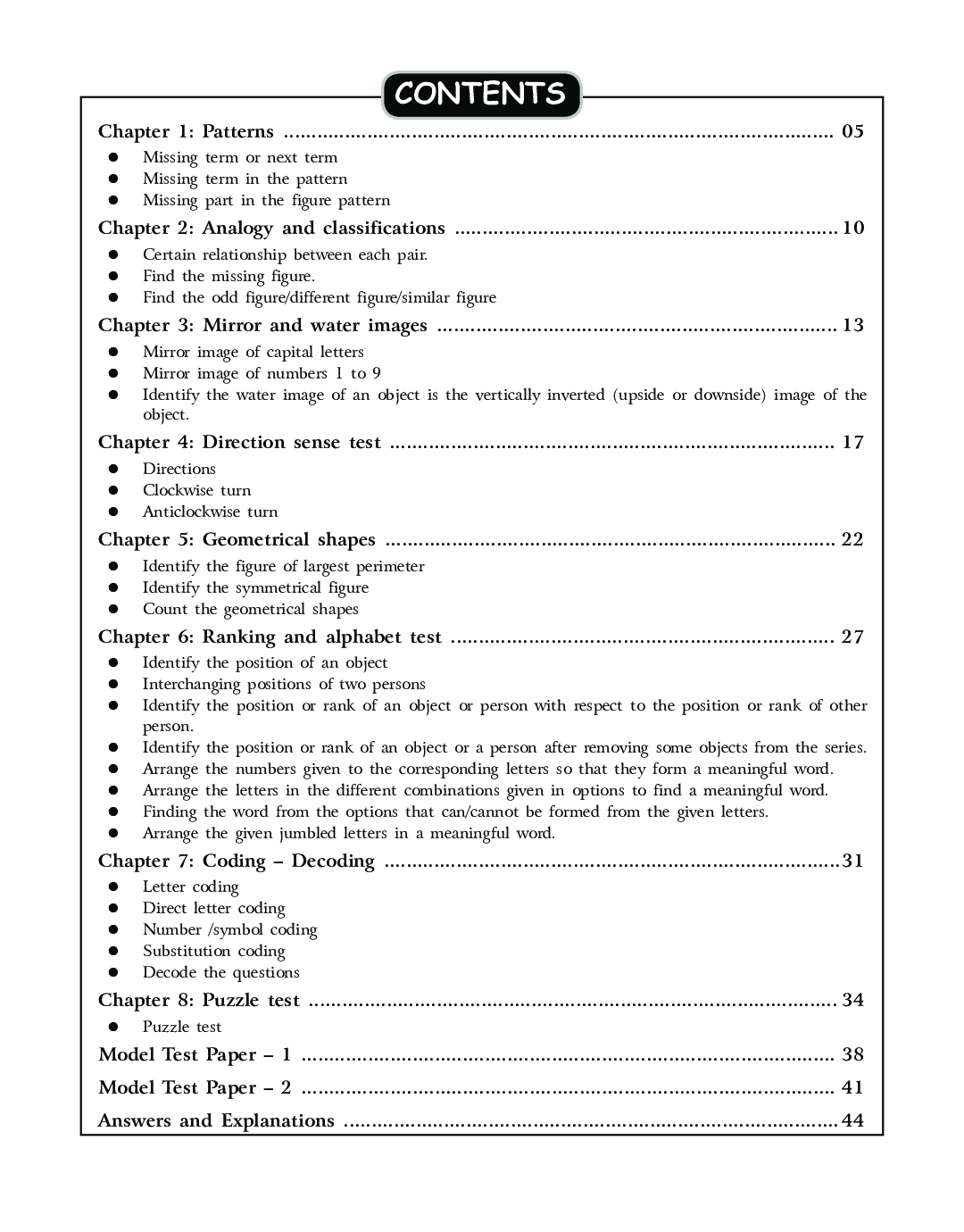 SBB Reasoning Olympiad Workbook - Class 5 - Page 5