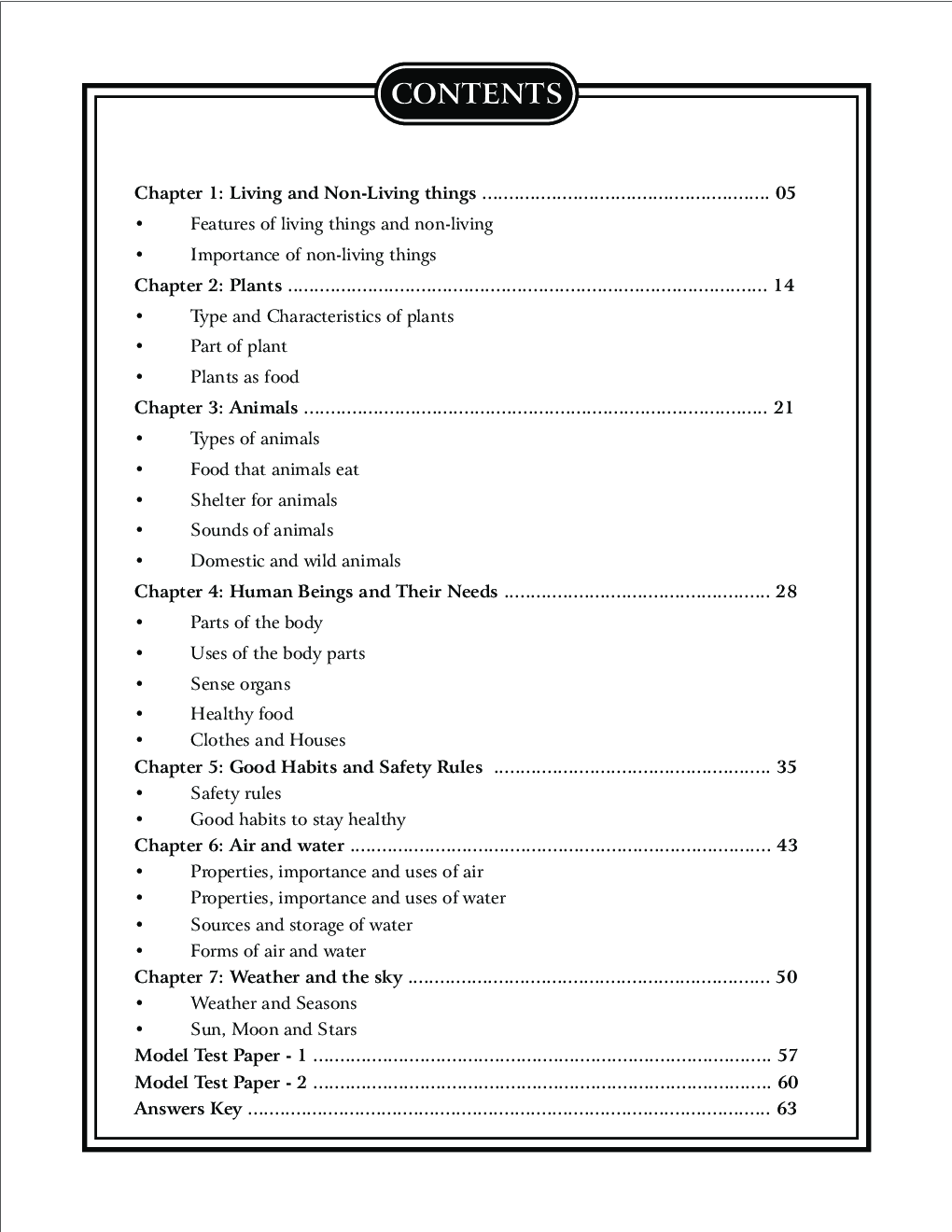 SBB Science Olympiad Workbook - Class 1 - Page 5
