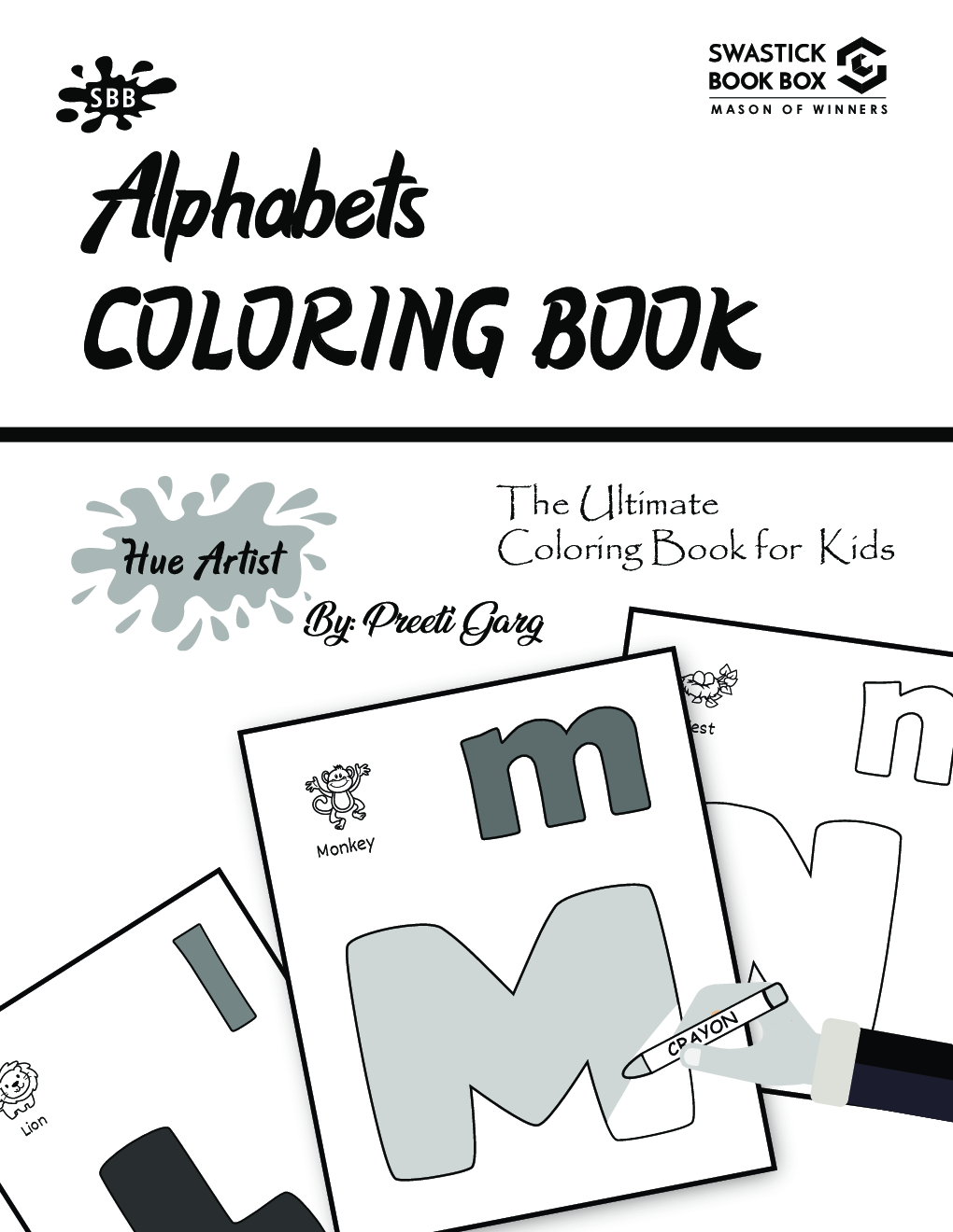 Hue Artist - Alphabets Colouring Book - Page 2