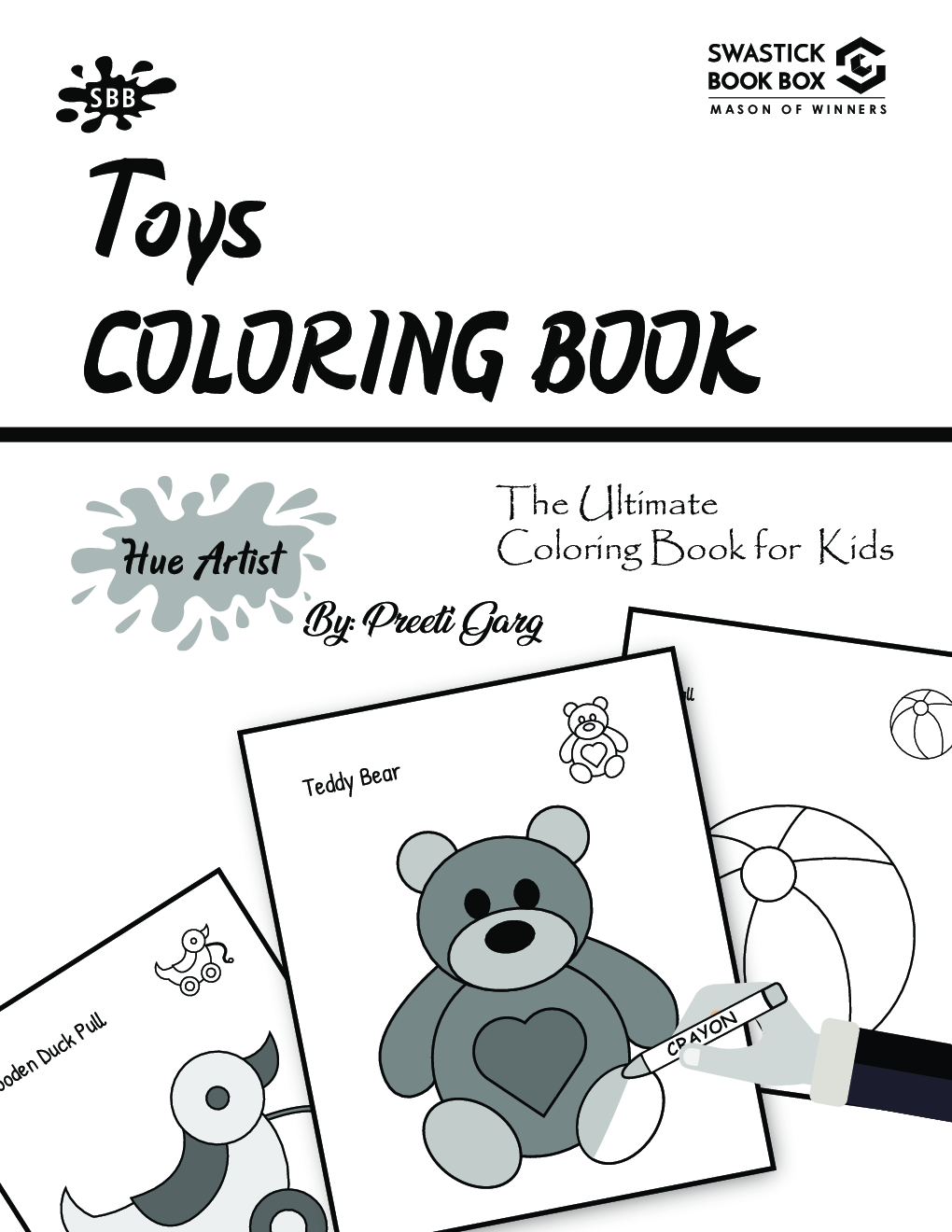 Hue Artist - Toys Colouring Book - Page 2