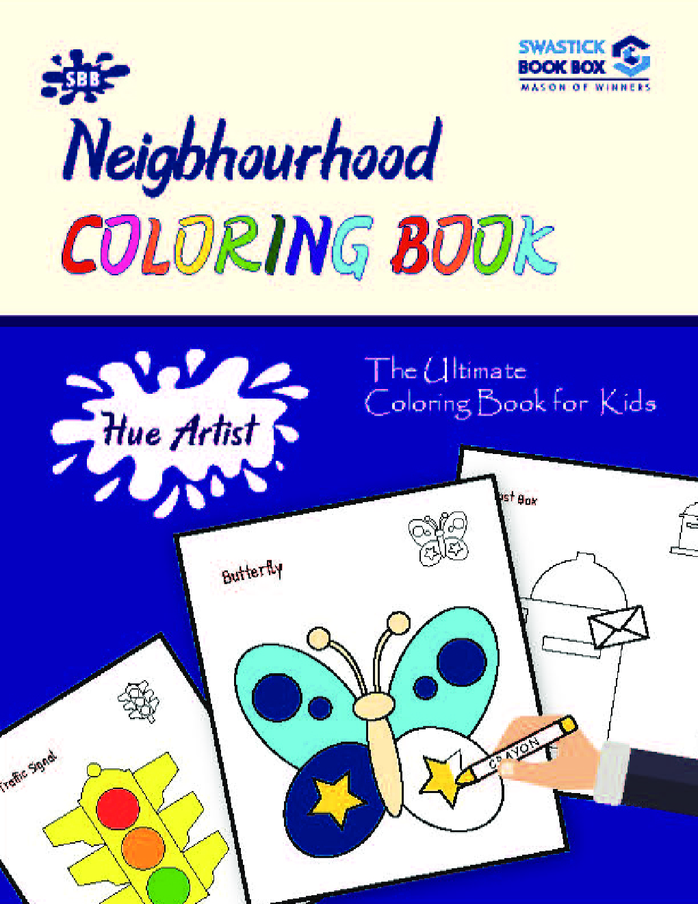 Hue Artist - Neighbourhood Colouring Book - Page 1