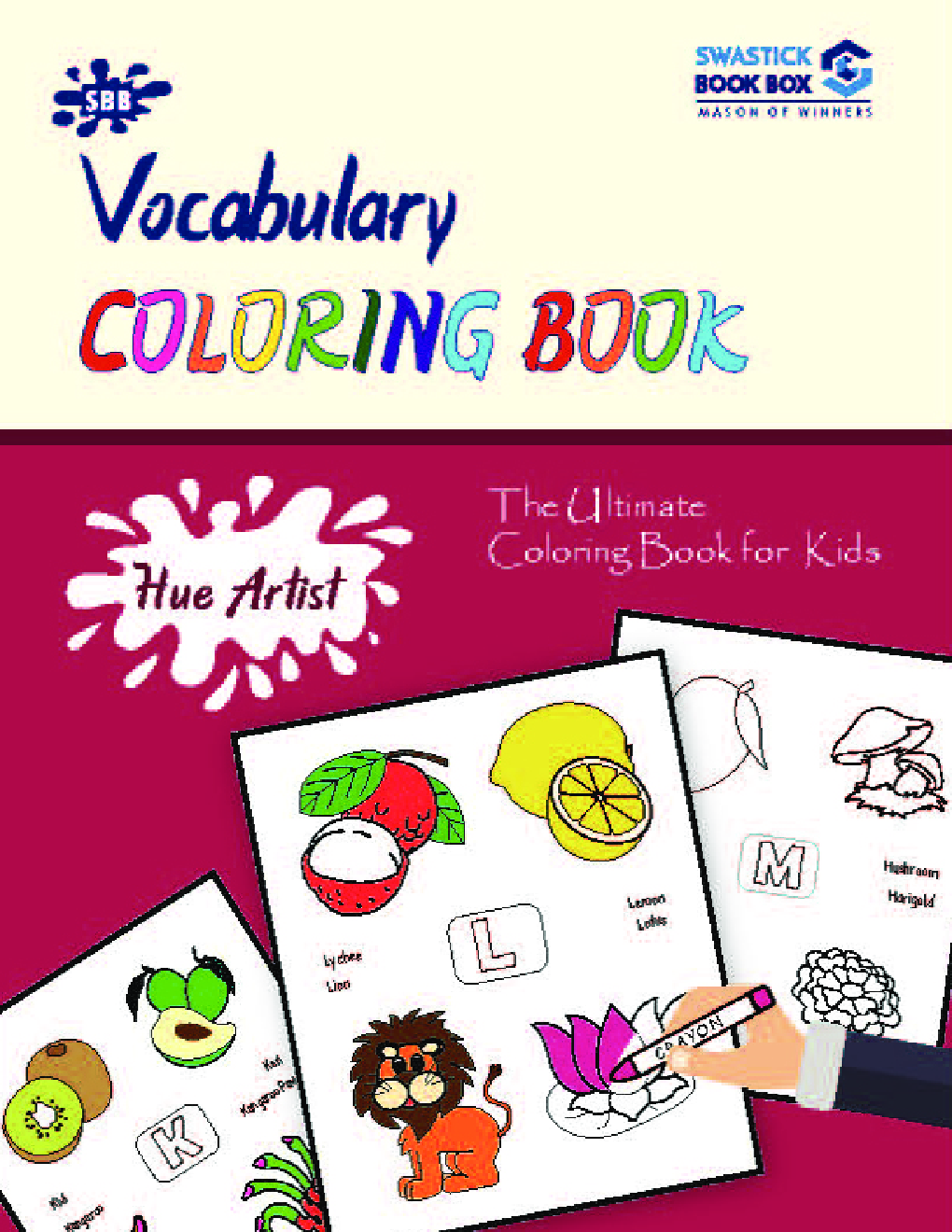 Hue Artist - Vocabulary Colouring Book - Page 1