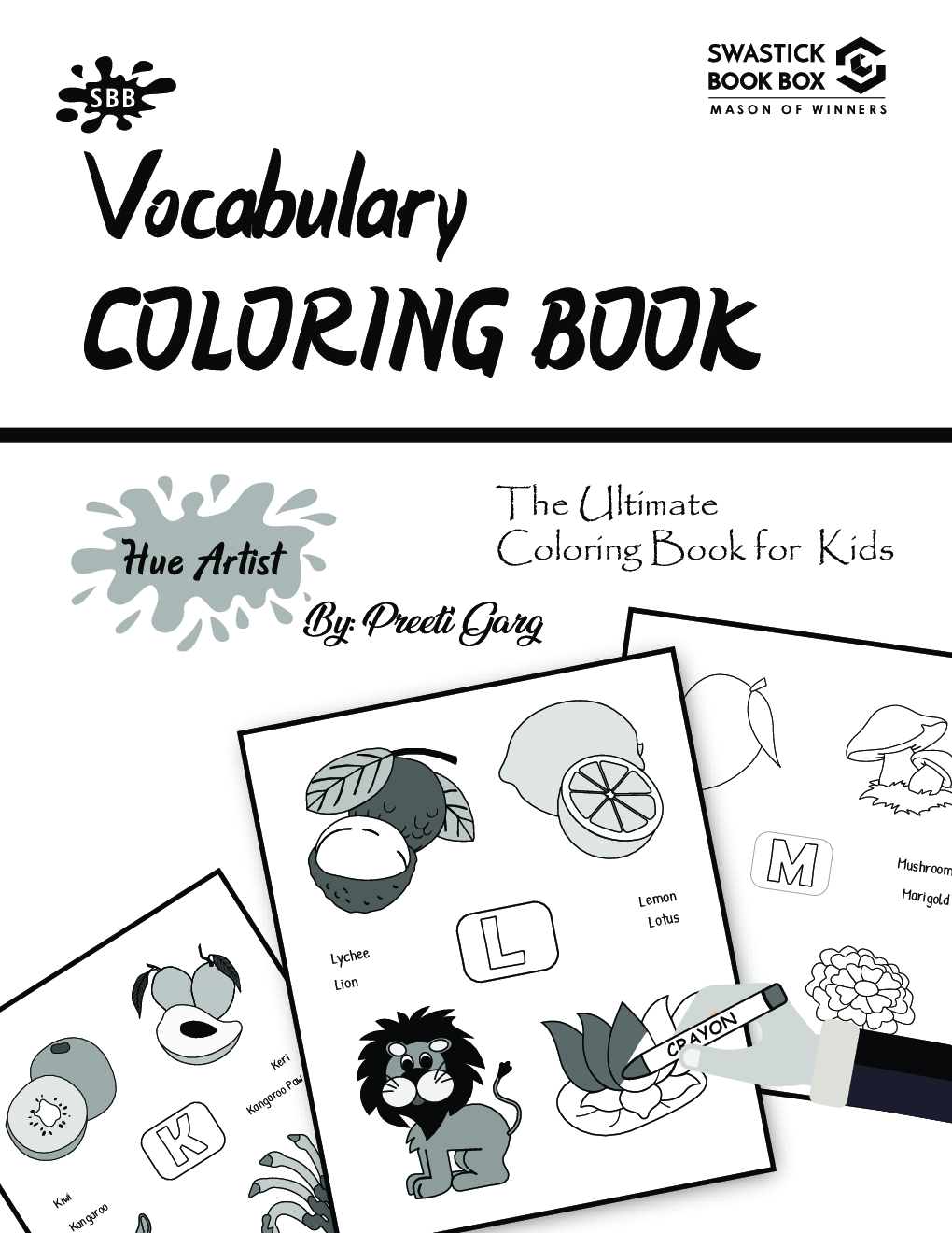 Hue Artist - Vocabulary Colouring Book - Page 2