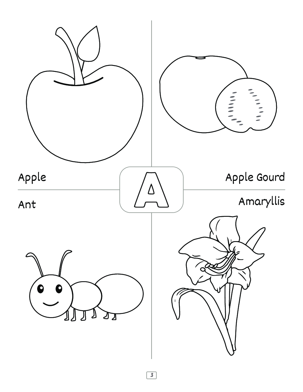 Hue Artist - Vocabulary Colouring Book - Page 4