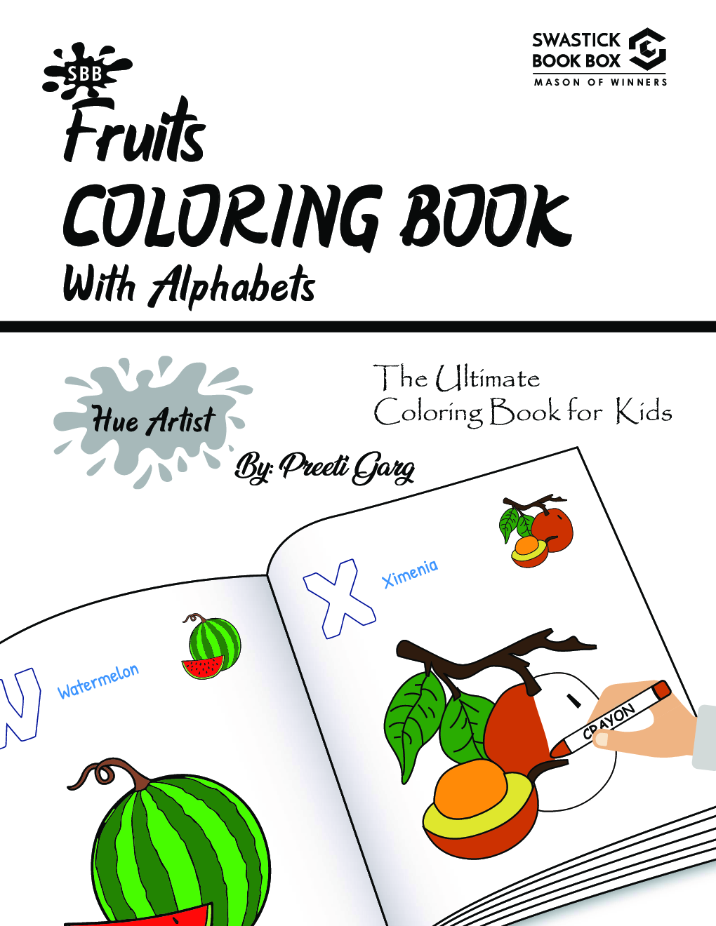 Hue Artist - Fruits Colouring Book - Page 2