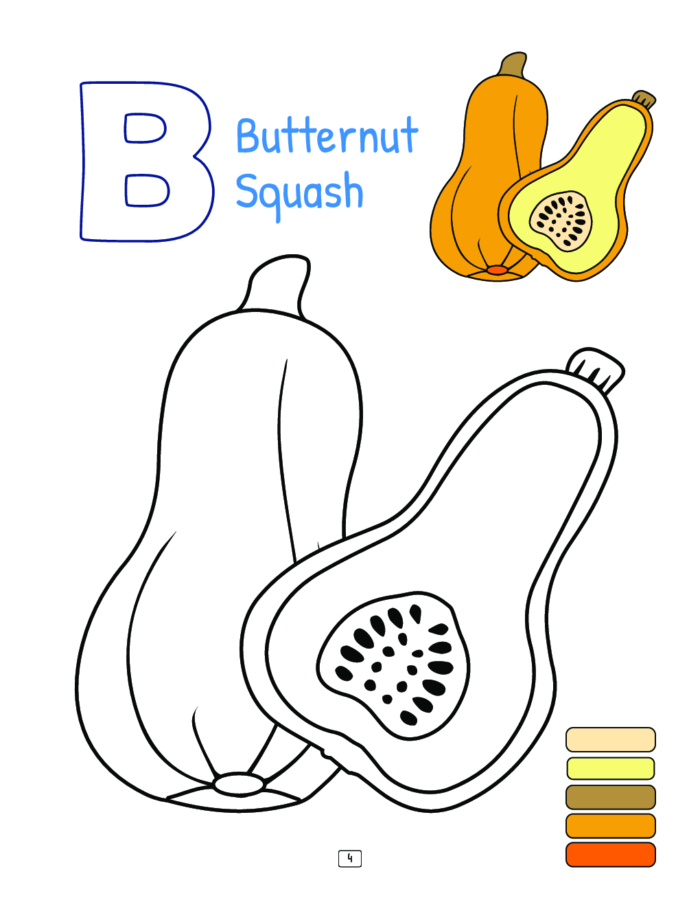 Hue Artist - Vegetables Colouring Book - Page 5